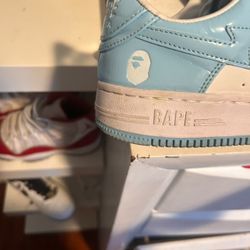 blue bapestas size 8.5