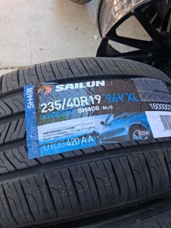 2 new tires 235/40/19...Sailun Tires ..