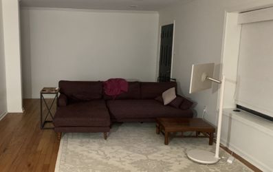 Bench Couch w/ Chaise On Left