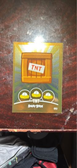 Angry Birds TNT Holographic Sticker Card #180