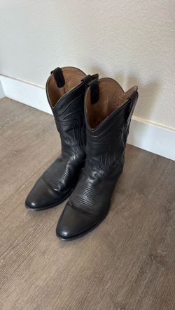 Midnight Black Cowboy Boots D 12-21 G