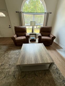 Rustic Square Coffee Table Set