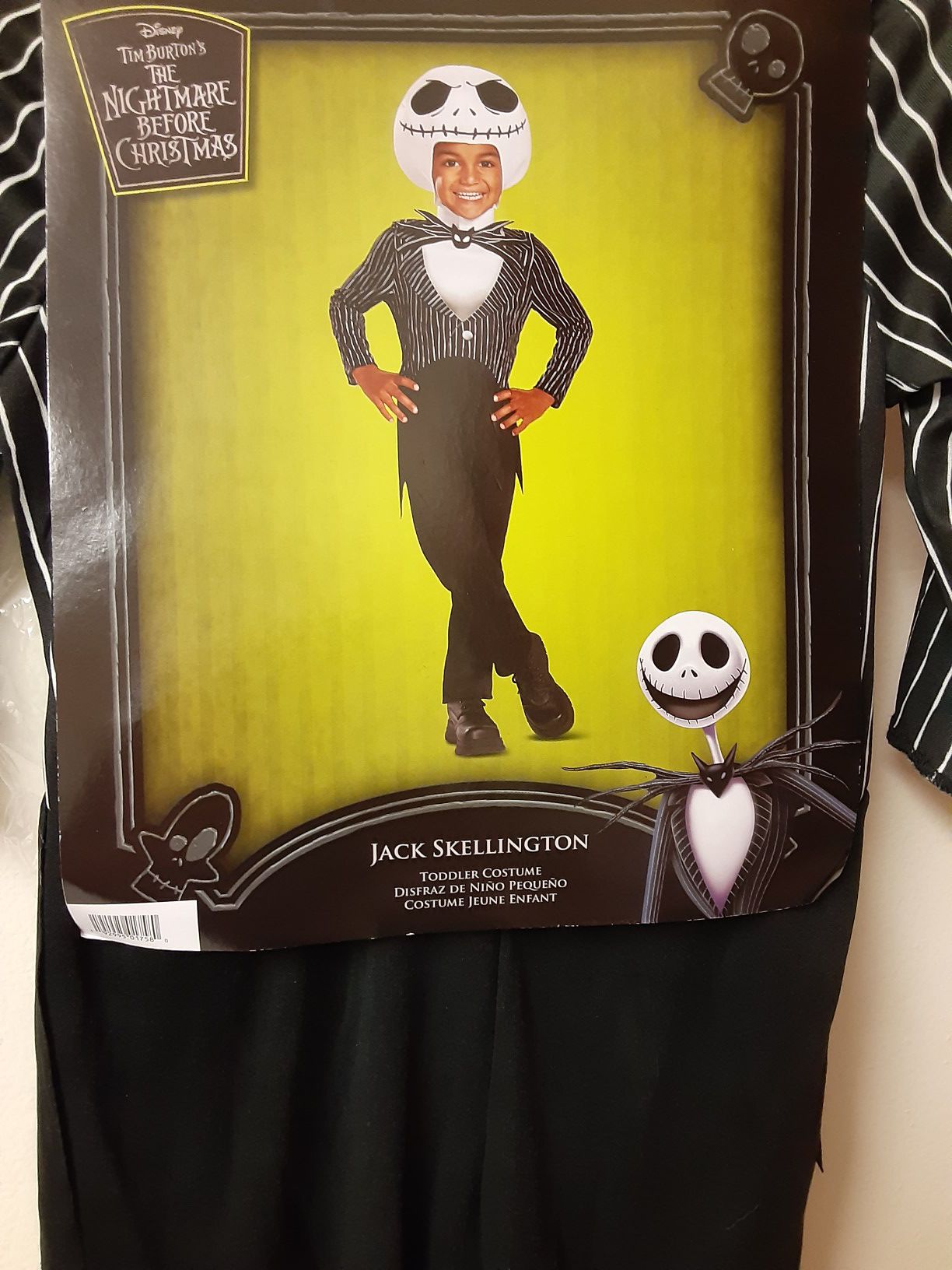 The Nightmare Before Christmas Jack Skellington Toddler 2T Costume