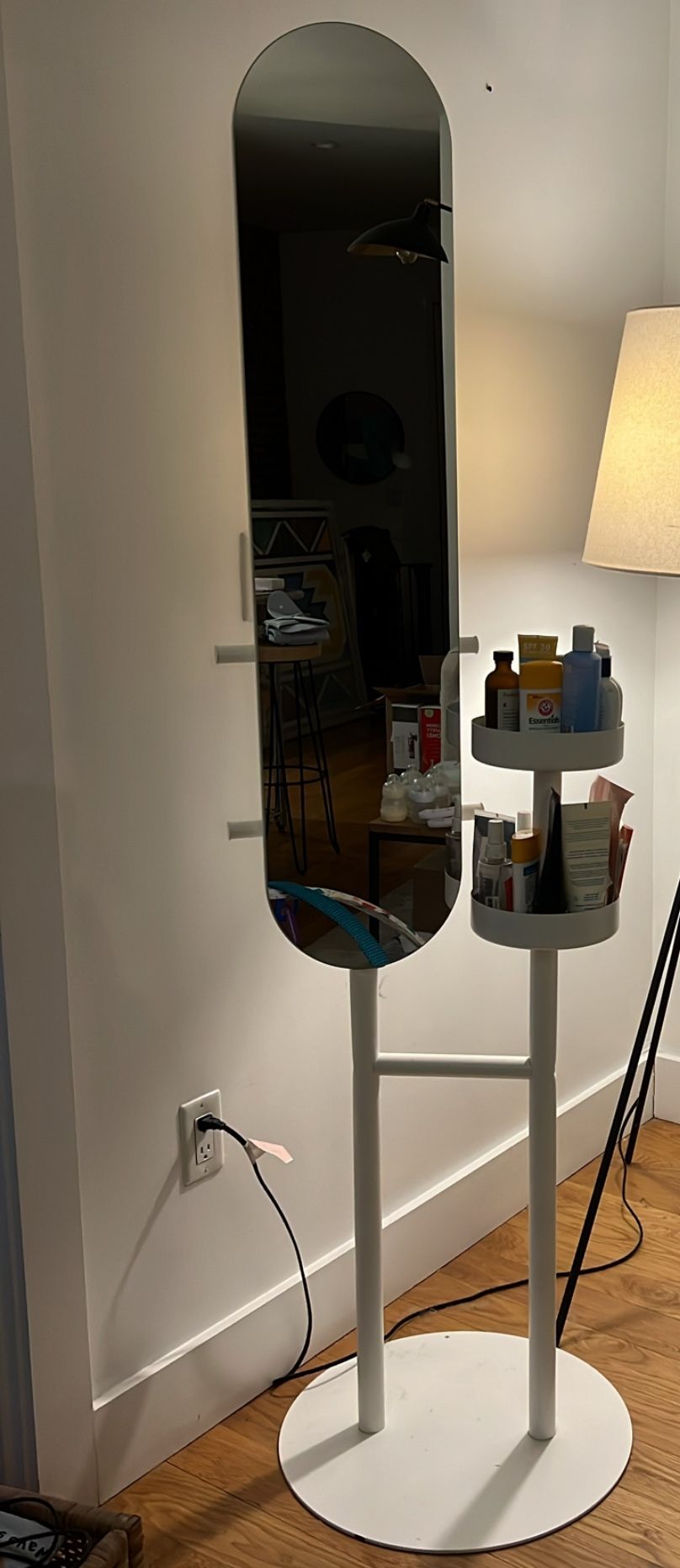 Mirror With Cosmetics Shelf 