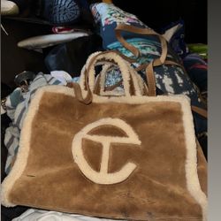 UGG Telfar Medium Shopping Bag Chestnut Suede 