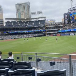 Section 127 Row 5 Saturday July 29 Padres Rangers 