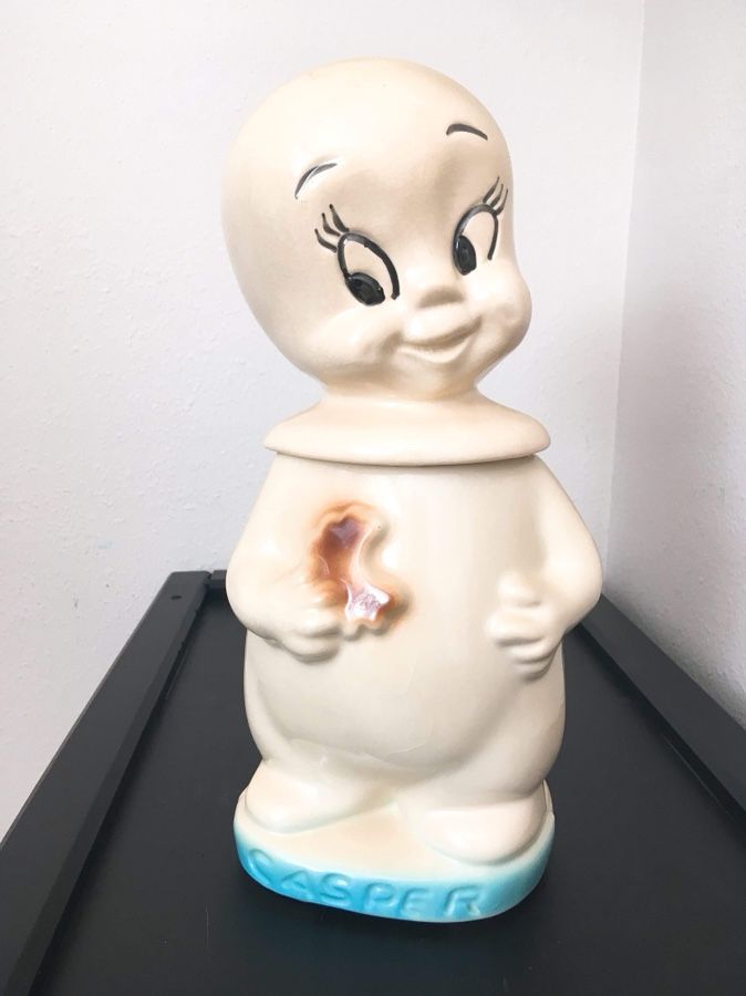 *RARE* VINTAGE ORIGINAL Casper Cookie Jar 1960s Harvey Productions