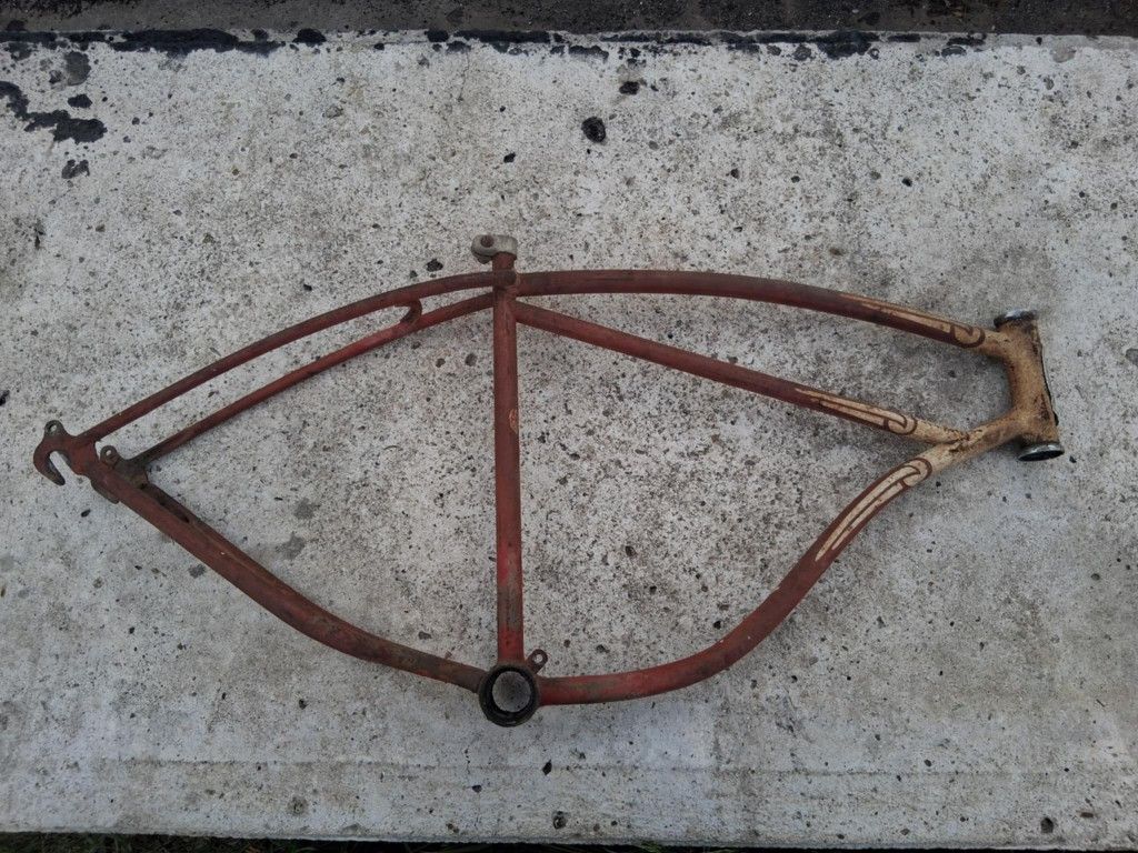 1956 Schwinn Straight Bar Frame