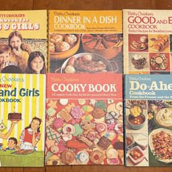 6 Vintage 1970’s Cookbooks By Betty Crocker $30