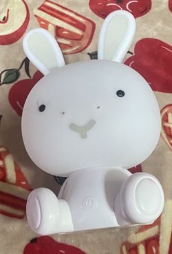 White Bunny Rechargeable LED Night Lamp