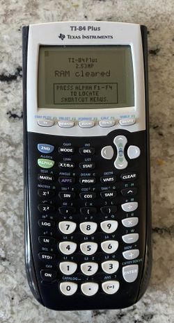 Texas Instruments TI-84 Plus Graphing Calculator Black, TESTED, WORKS
