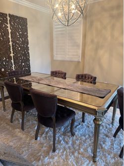Formal dining table