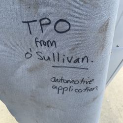 Black Vinyl Fabric Partial Roll