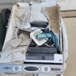 free box full of electronics