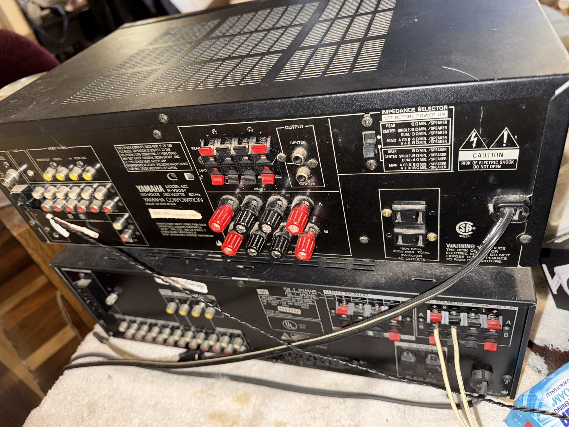 Stereos, Yamaha and Sony