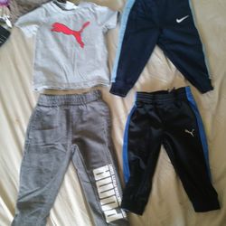 "PUMA" & "NIKE" CLOTHING IN BOYS SIZES 12 M, 18 M, AND 3T.