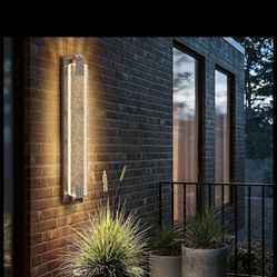 New 31.1 Inch LED Porch Lights Outdoor Waterproof Outside Sconce Wall Mount Dusk To Dawn