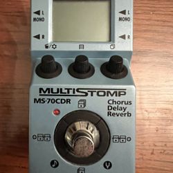 Zoom MS-70CDR delay, reverse delay, and reverb multi-effects pedal