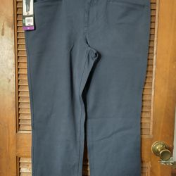 Banana Republic Ladies' Slim-Straight Cropped Pants, Size 14 Dark Blue