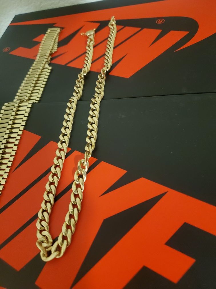 10k Rolex Chain 120grams $7250..... 10k Cuban link 56grams $3500 (NO TRADES)