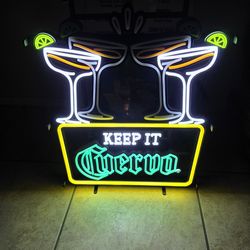 Cuervo tequila neon sign
