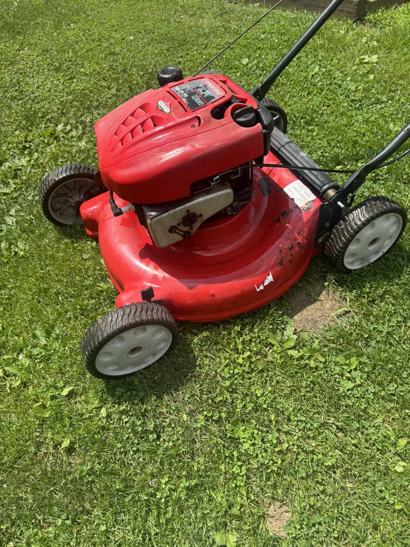 Troy Bilt Push Mower 190cc Engine With 21” Cut. Works Good. Must Pickup