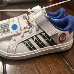 ADIDAS- Unisex Child-Grand Court Spider-Man Size 11K