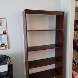 Dark Wood Bookshelf