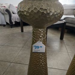 Gold  Furniture  Candle Holders.   New