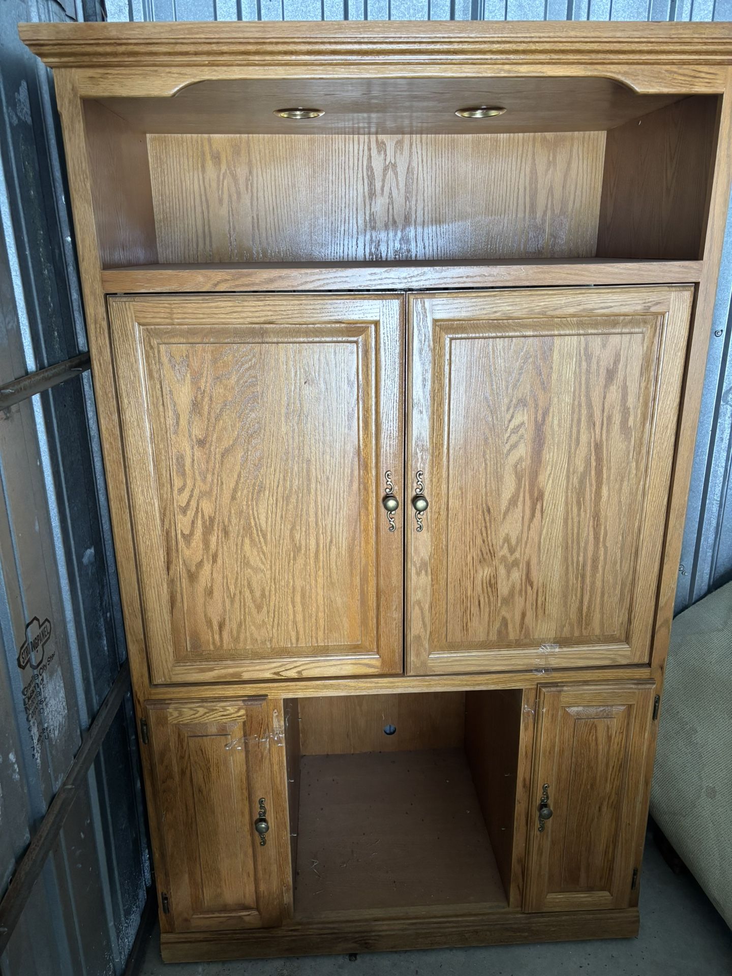 Solid Wood Entertainment Center