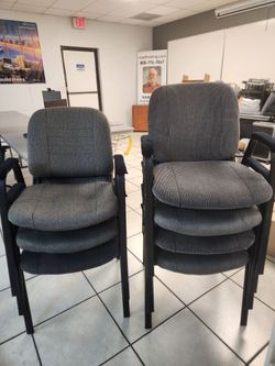Gray fabric chairs $15 each