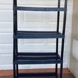 Plastic stackable shelving heavy duty