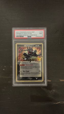 PSA 9 2021 Greninja- Gold Star