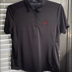 Alabama Crimson Tide - Cutter & Buck - Wm XL - Black Poly - Collared Golf Shirt