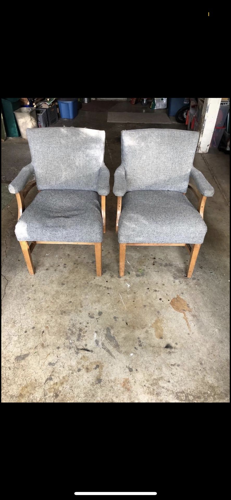 Nice reupholstered chairs!