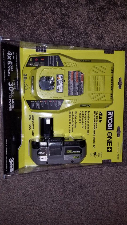 Ryobi 18v Battery & Charger