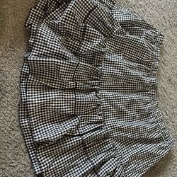 Gangnam Checkered Skirt: Women’s 3XL