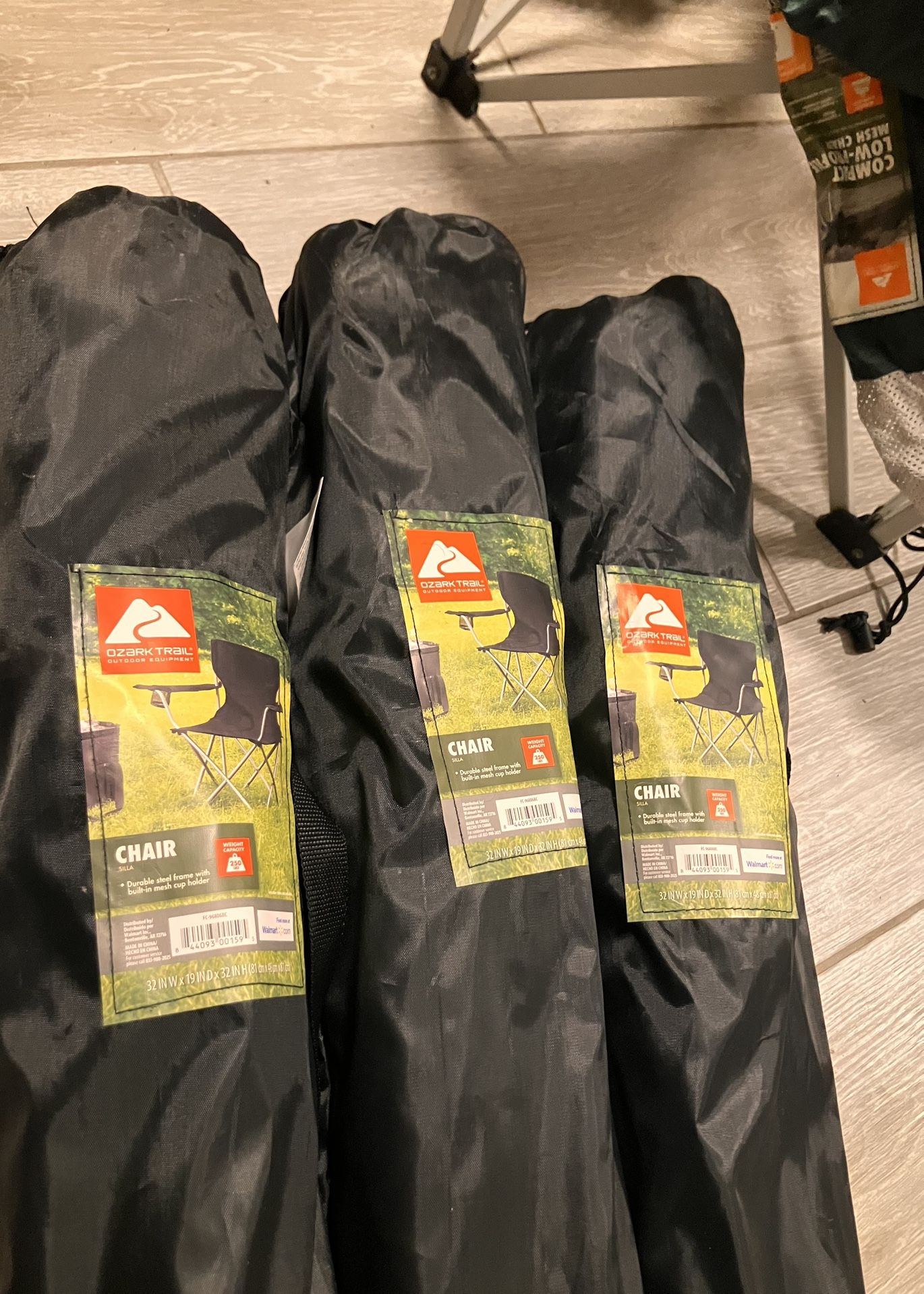 Black Ozark Trail Camp Chair 
