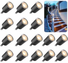 16-Pack LED Deck Lights – Waterproof Outdoor Lighting
