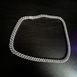 925 Silver Moissanite Diamond Chain
