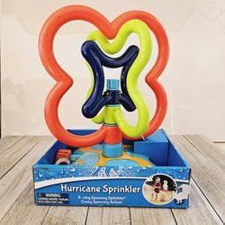 10" Hurricane Sprinkler Lawn Garden Hose 3-ring Spinning Splinkler! Crazy Spinning Action! Kid's Child's Toy. New! Red, Blue, Green.

Makes a great ho