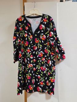 Lands' End Floral Cover Up