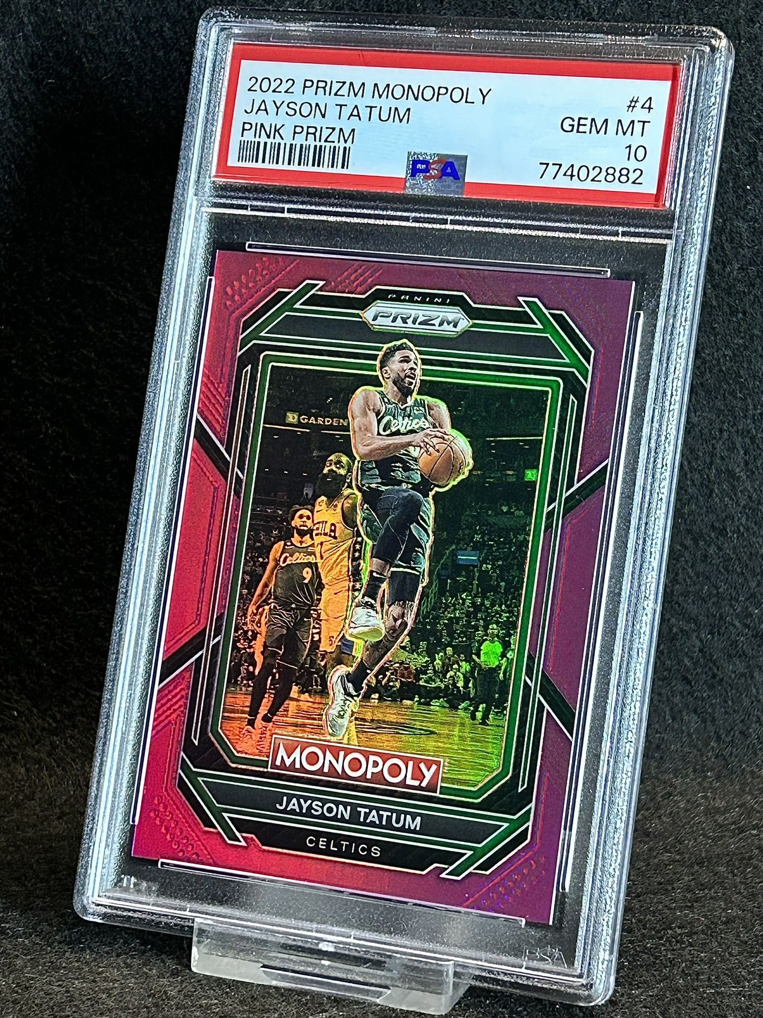 2022 Prizm Monopoly π₯ Jayson Tatum π₯ Pink Prizm 34/149 PSA 10 π Mint - Boston Celtics