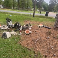 Blowers, Weedeaters, Chainsaws And Mowers For Parts 