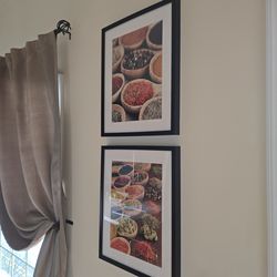 Pair of 17x21 Black Gallery Frames with 11.5x15 Mats