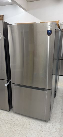 💥Best Save💥 30 Inch Stainless Steel Bottom Freezer Refrigerator