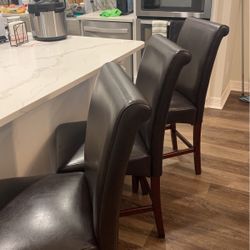 Leather 24 Inch Stool