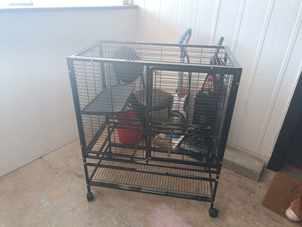 2 Tier, Rolling Guinea Pig Cage