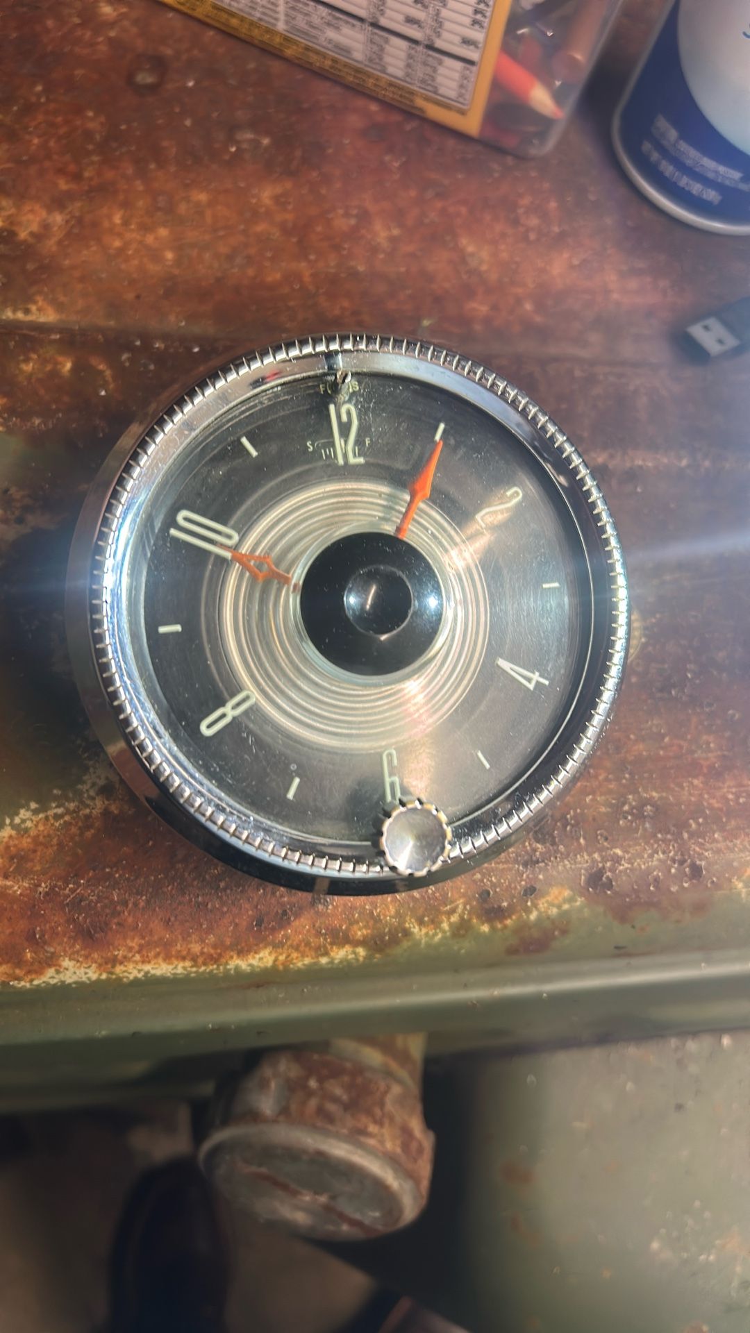 Western Clock Co Classic Car Clock