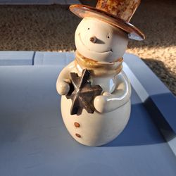 Vintage Porcelain snowman
